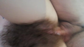 her pussy is like a jungle huge clit hairy girl getting fucked real couple