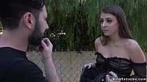 After meeting with her new mob boss Tommy Pistol sexy brunette beauty Gia Derza finished in rope bondage and with hish uge dick up her ass